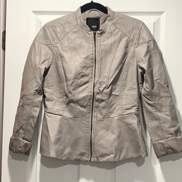 Mossimo Supply Co. Jackets & Blazers - Mossimo Grey Leather Jacket